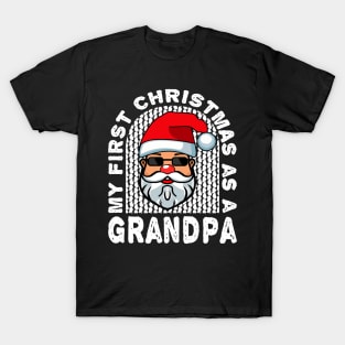 First Christmas Grandpa Santa Claus Family T-Shirt